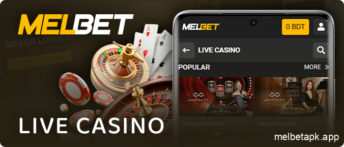 Melbet app live casino
