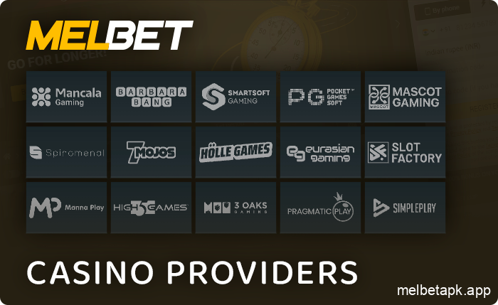 Melbet Casino Game Providers