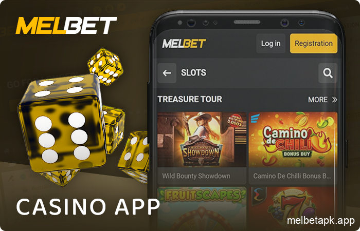 Play online casino with the Melbet app