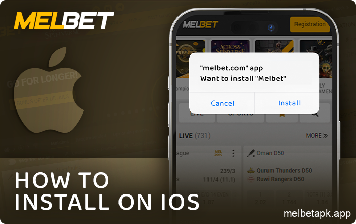Installing the Melbet app for iPhone - instructions