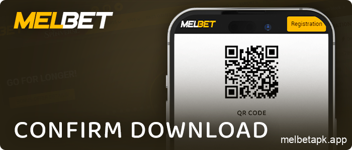 Make sure to download Melbet app and scan the ios QR